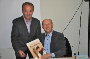 6 Pesnik in pisatelj mag Ivan Sivec (desno) in publicist dr Drago Papler (levo) - Foto Damijan Janežič